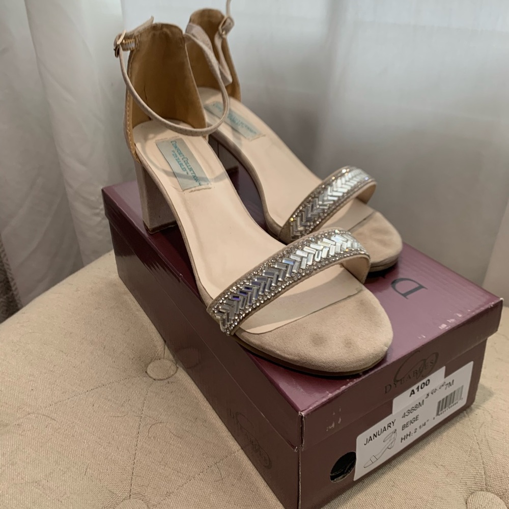 Beige wedding shoes
